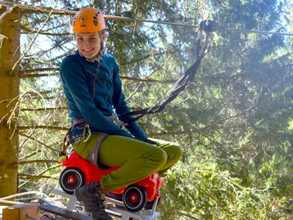 Ausflug mit Kindern - Ausflugsziel ist: ein Freizeitpark - Hamari Kletterpark Mönichkirchen