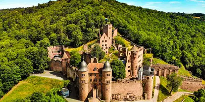 Ausflug mit Kindern - sehenswerter Ort: Burg - Burg Wertheim mit BurgRestaurant Bild: Thomas Kraft - Burg Wertheim
