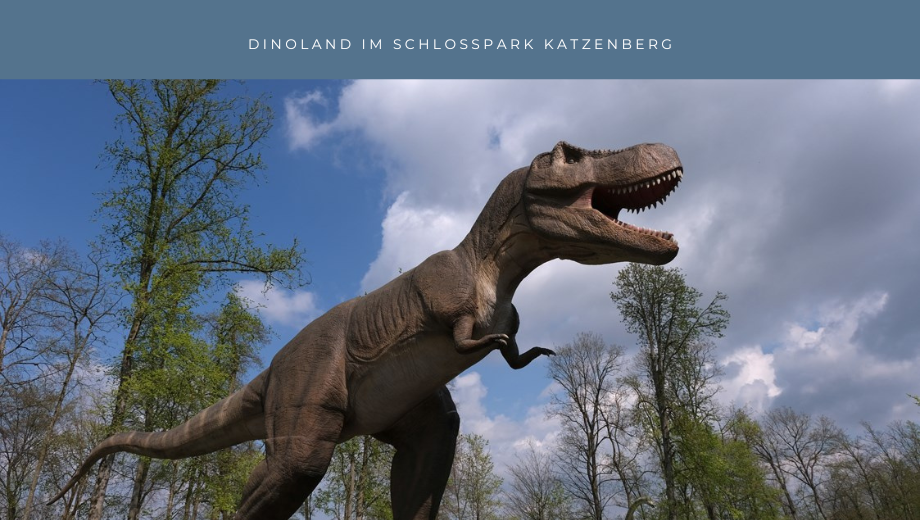 Dinoland im Schlosspark Katzenberg