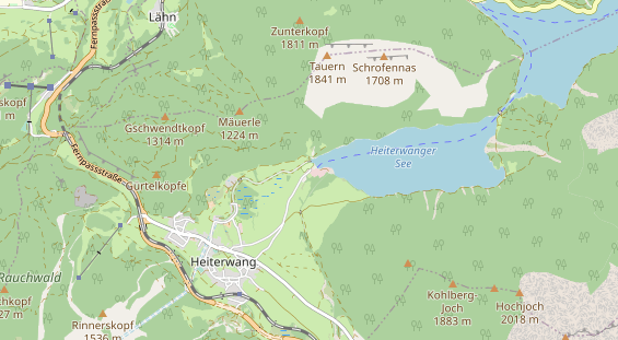 Ausflugsziel auf Karte