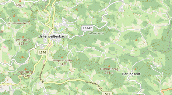 Excursiebestemming op kaart