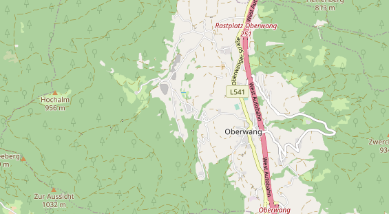 Destinazione dell'escursione sulla carta