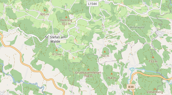 Destinazione dell'escursione sulla carta