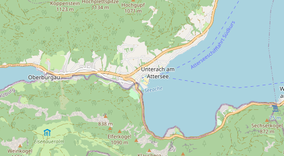 Destination d'excursion sur la carte