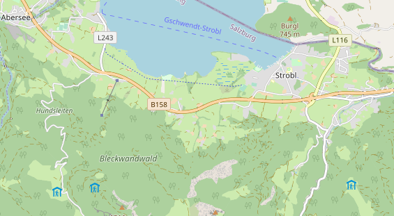 Destination d'excursion sur la carte