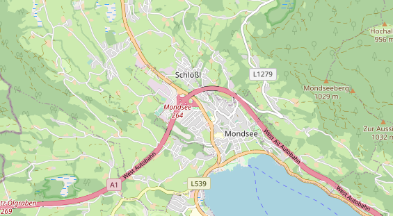 Destination d'excursion sur la carte