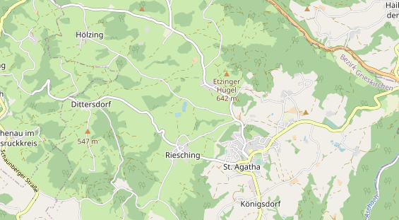 Destination d'excursion sur la carte