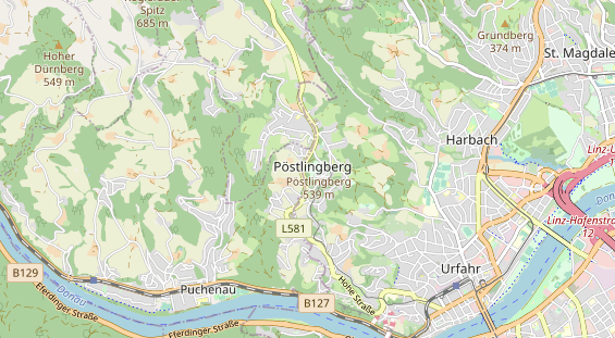 Destinazione dell'escursione sulla carta