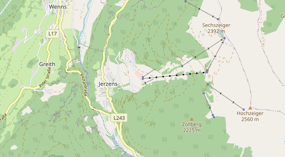 Ausflugsziel auf Karte