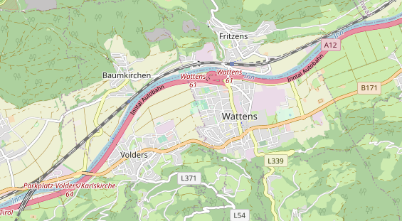 Destination d'excursion sur la carte