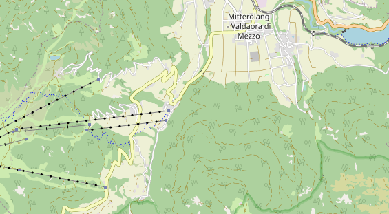 Destination d'excursion sur la carte