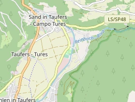 Destinazione dell'escursione sulla carta