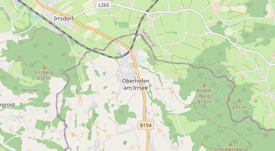 Destination d'excursion sur la carte