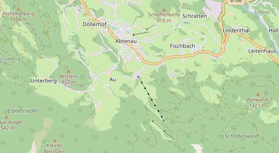 Ausflugsziel auf Karte
