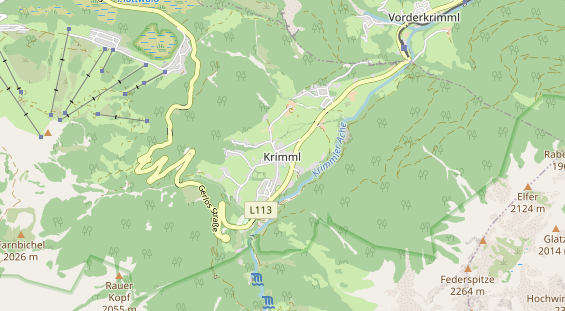 Excursiebestemming op kaart