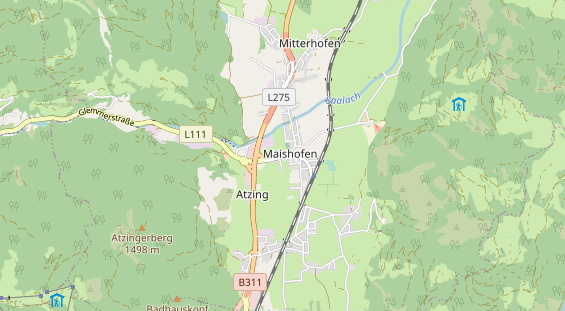 Ausflugsziel auf Karte