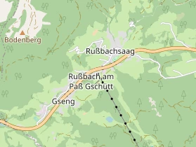 Excursiebestemming op kaart