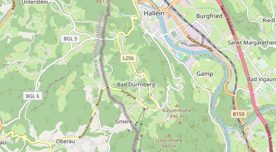 Excursiebestemming op kaart