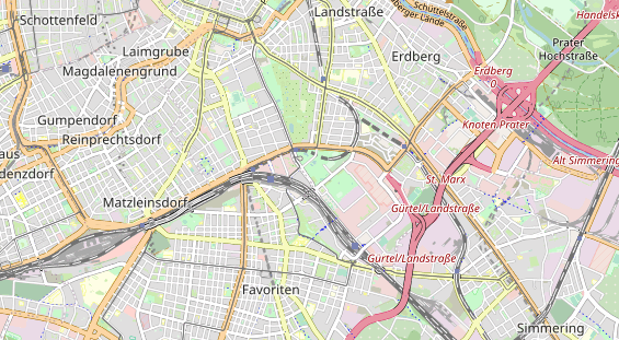 Destinazione dell'escursione sulla carta