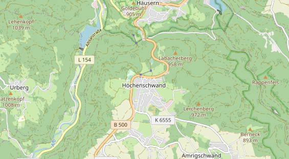 Excursiebestemming op kaart