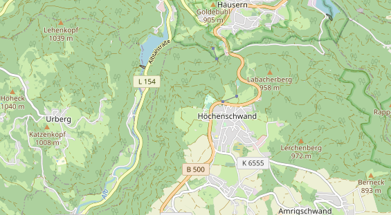 Destinazione dell'escursione sulla carta