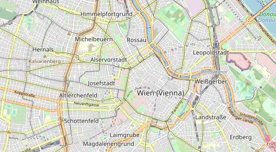 Destinazione dell'escursione sulla carta