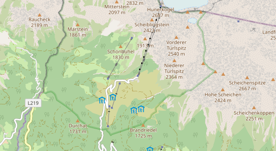 Ausflugsziel auf Karte