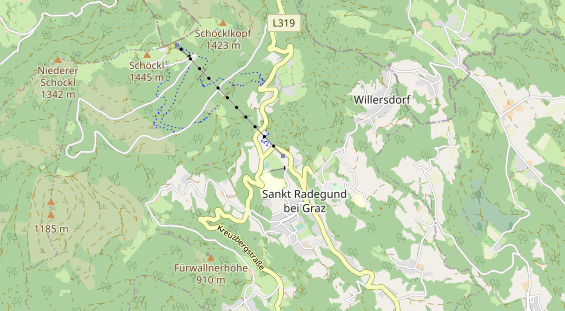 Ausflugsziel auf Karte