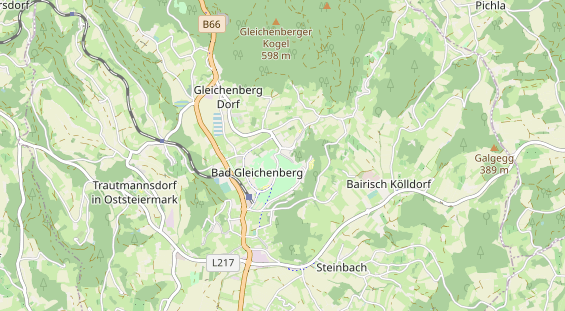 Destination d'excursion sur la carte