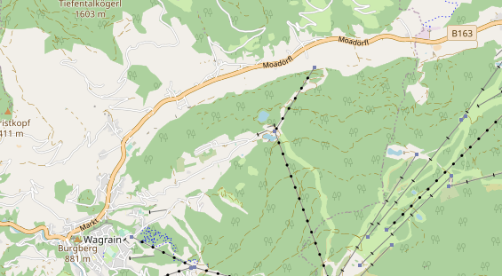 Destination d'excursion sur la carte