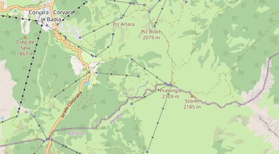 Destination d'excursion sur la carte