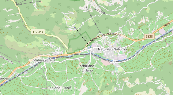 Destination d'excursion sur la carte