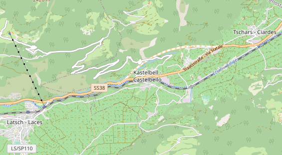 Destination d'excursion sur la carte