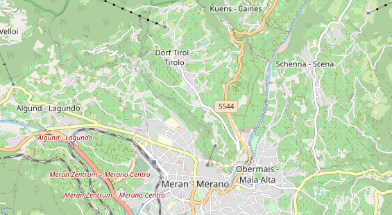 Excursiebestemming op kaart