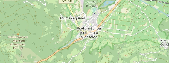 Destinazione dell'escursione sulla carta