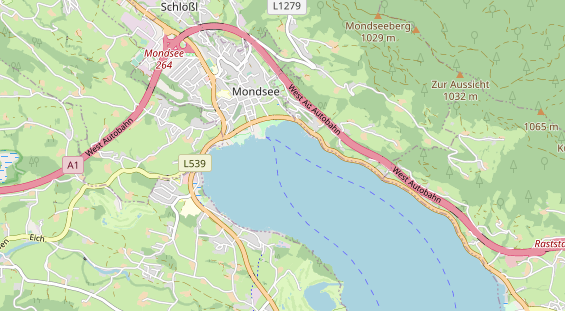 Destinazione dell'escursione sulla carta