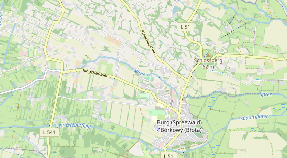 Destinazione dell'escursione sulla carta