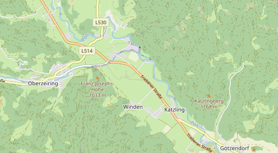 Destinazione dell'escursione sulla carta