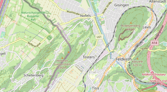 Ausflugsziel auf Karte