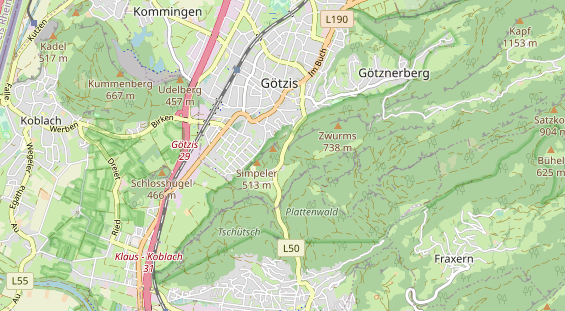 Ausflugsziel auf Karte