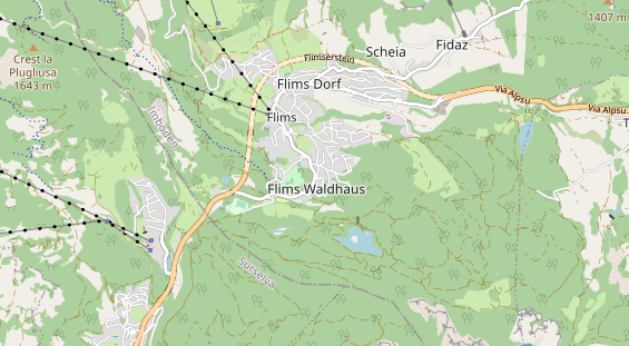 Destination d'excursion sur la carte