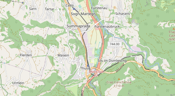 Ausflugsziel auf Karte