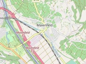 Destinazione dell'escursione sulla carta