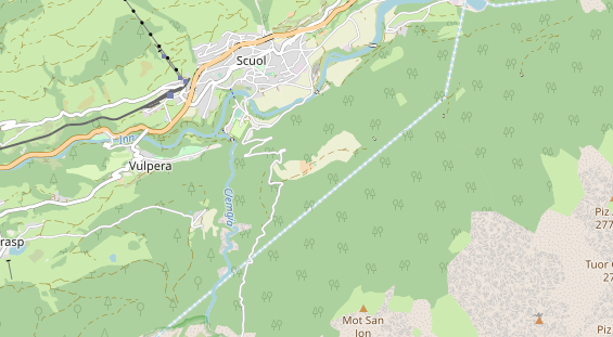 Excursiebestemming op kaart