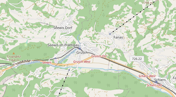 Destination d'excursion sur la carte