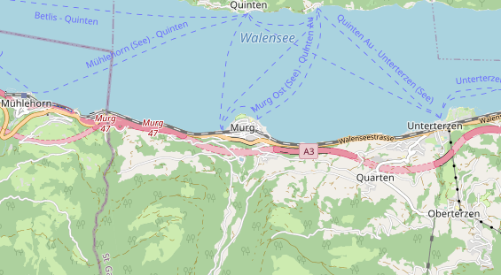 Destination d'excursion sur la carte