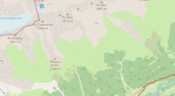 Excursiebestemming op kaart