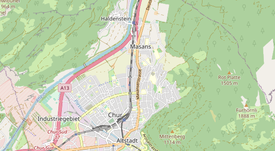 Excursiebestemming op kaart