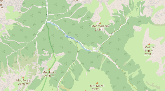 Excursiebestemming op kaart