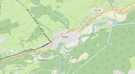 Excursiebestemming op kaart